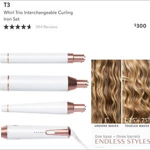 ON HOLDWhirl Trio Interchangeable Styling Wand Set